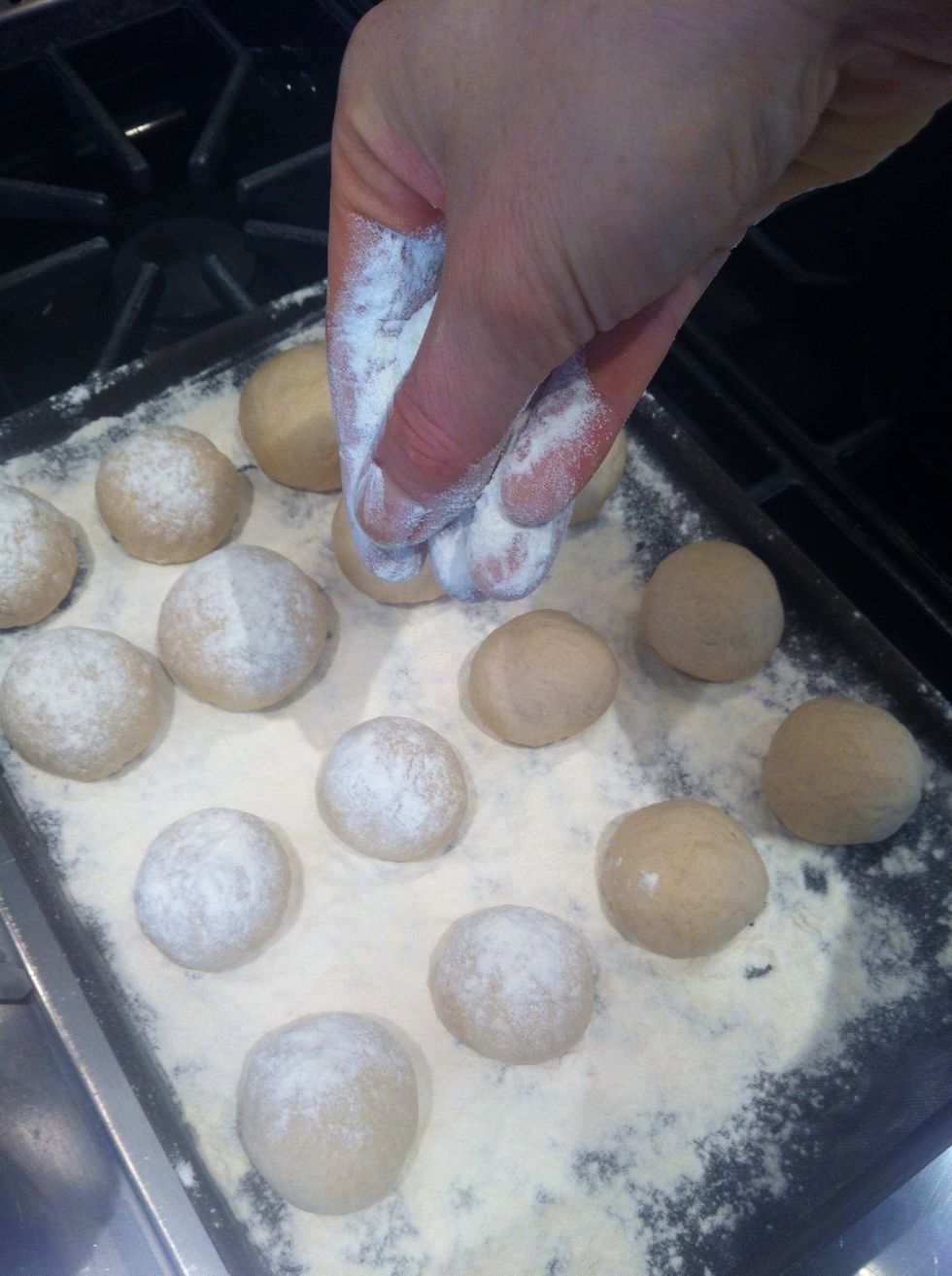Sprinkle with flour.
