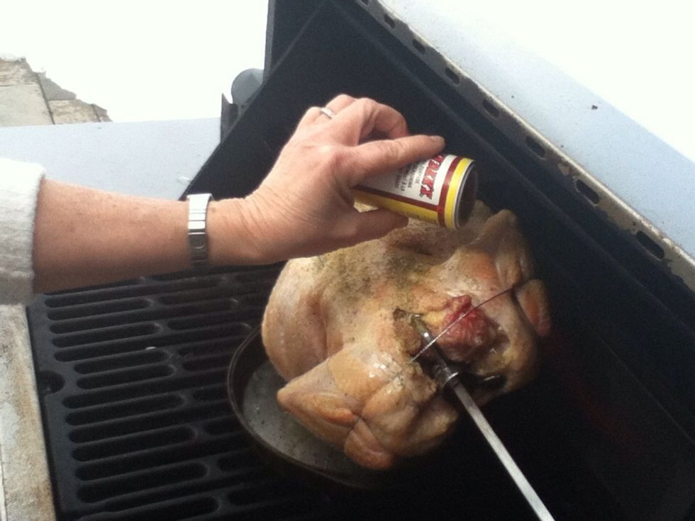 Sprinkle with the cavenders seasoning. I highly suggest this spice if you REALLY can't find it simply use a simple season all spice.