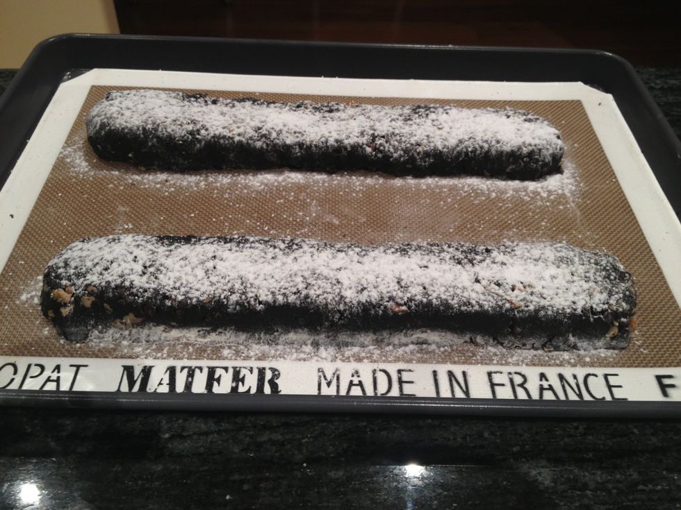 Sprinkle with the confectioners' sugar.