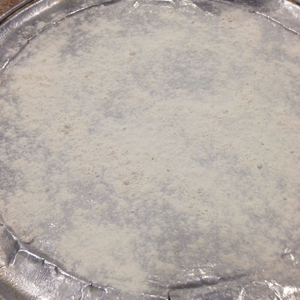 Sprinkle your working surface / with flour