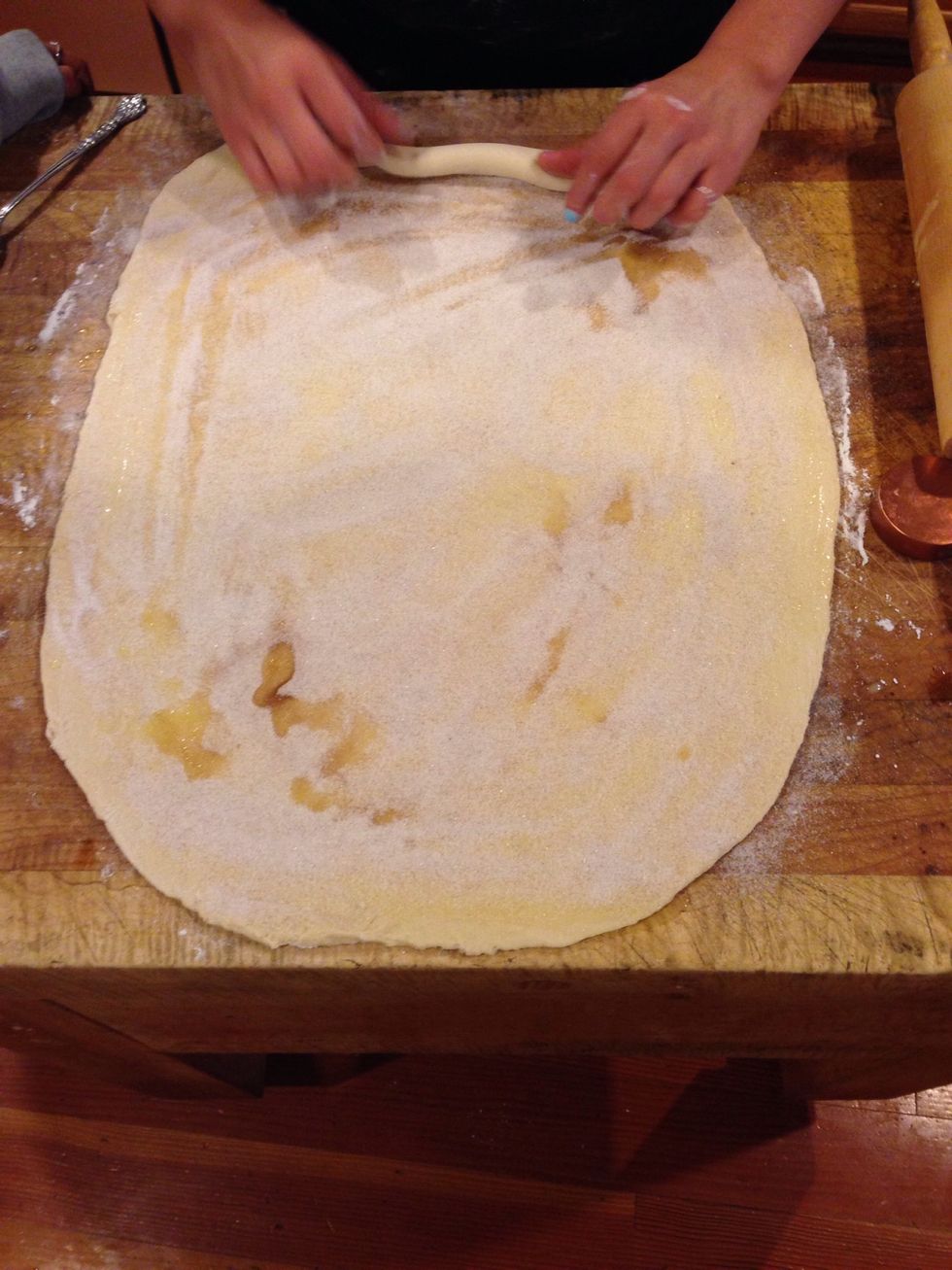 Sprinkled with sugar. Hey! This is pretty easy!