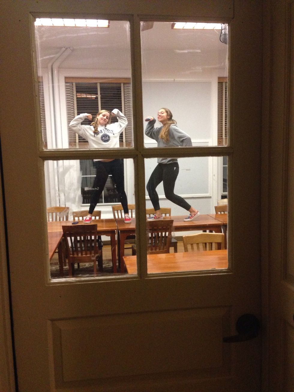 Sprint to your classroom and bask in your success while flexing your muscles.
