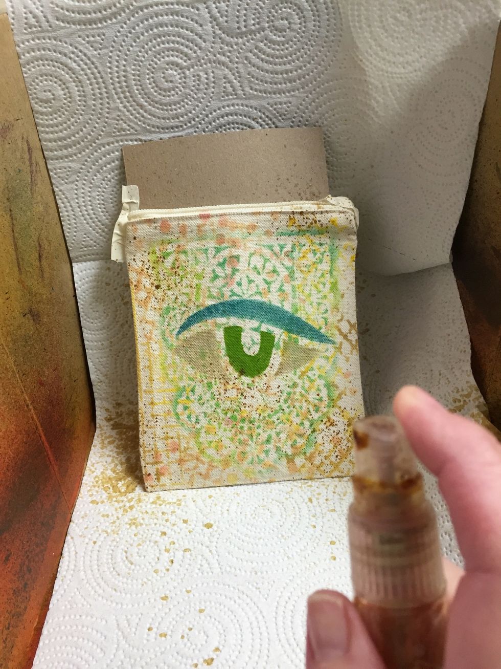 spritz lightly using Spun Sugar Smooch Spritz.