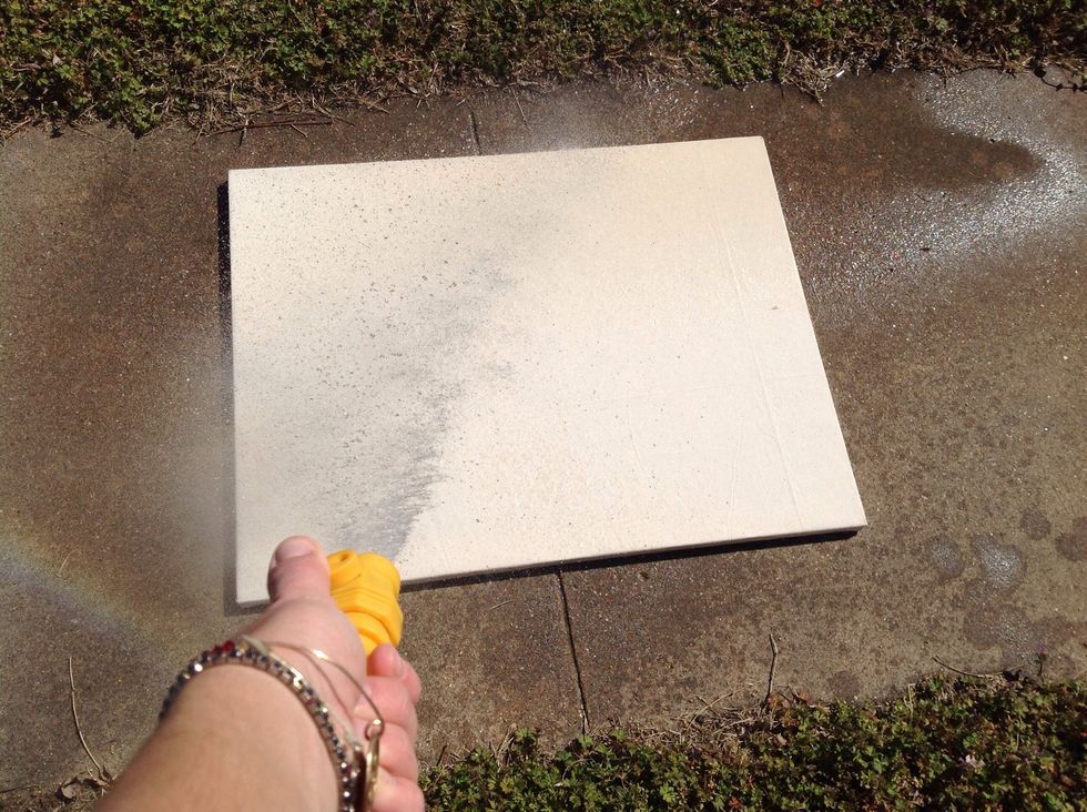 Spritz with water. A spray bottle works well too.