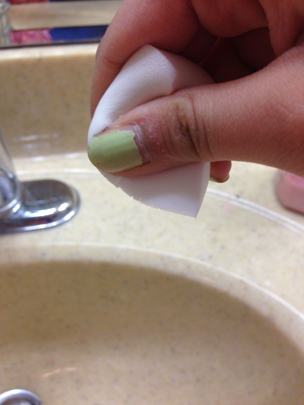 Squeeze away any excess water