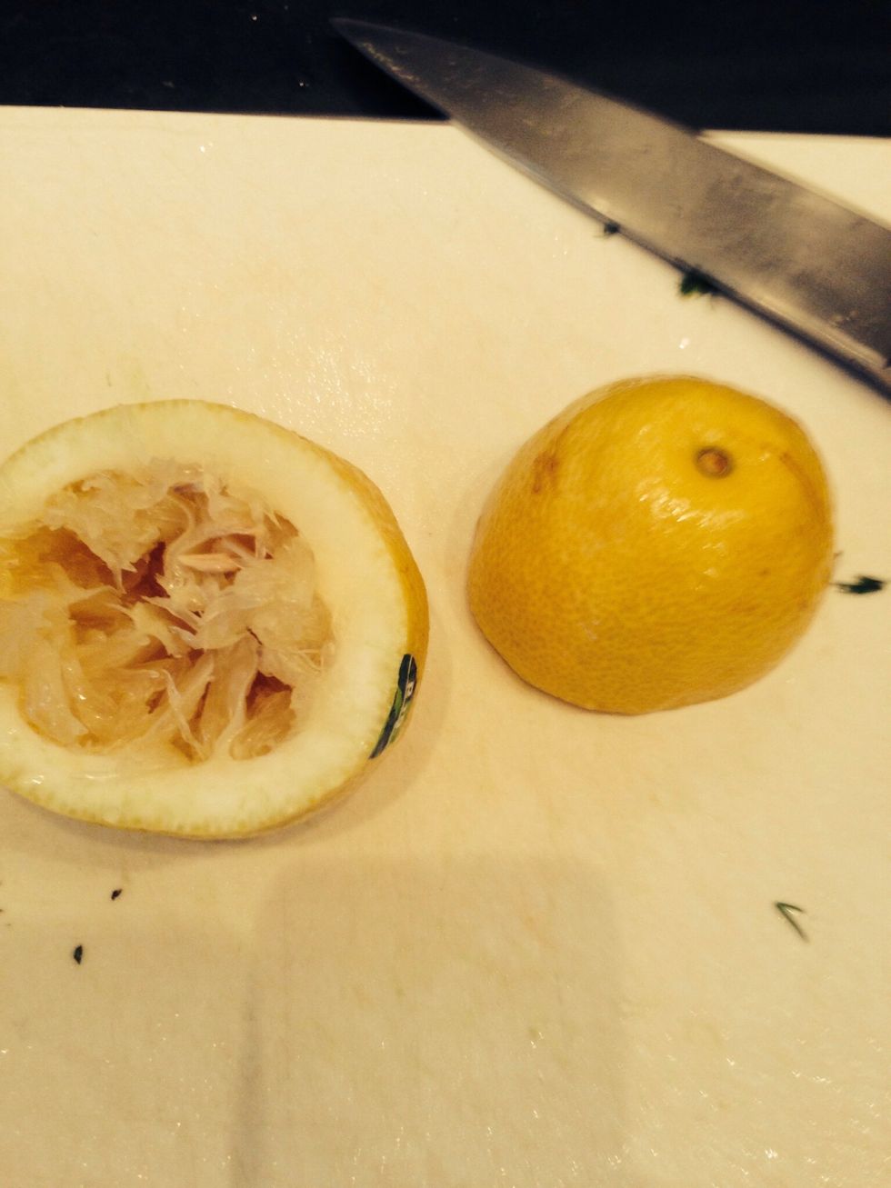 Squeeze in a big lemon, some canola oil, salt and pepper and you're all set!