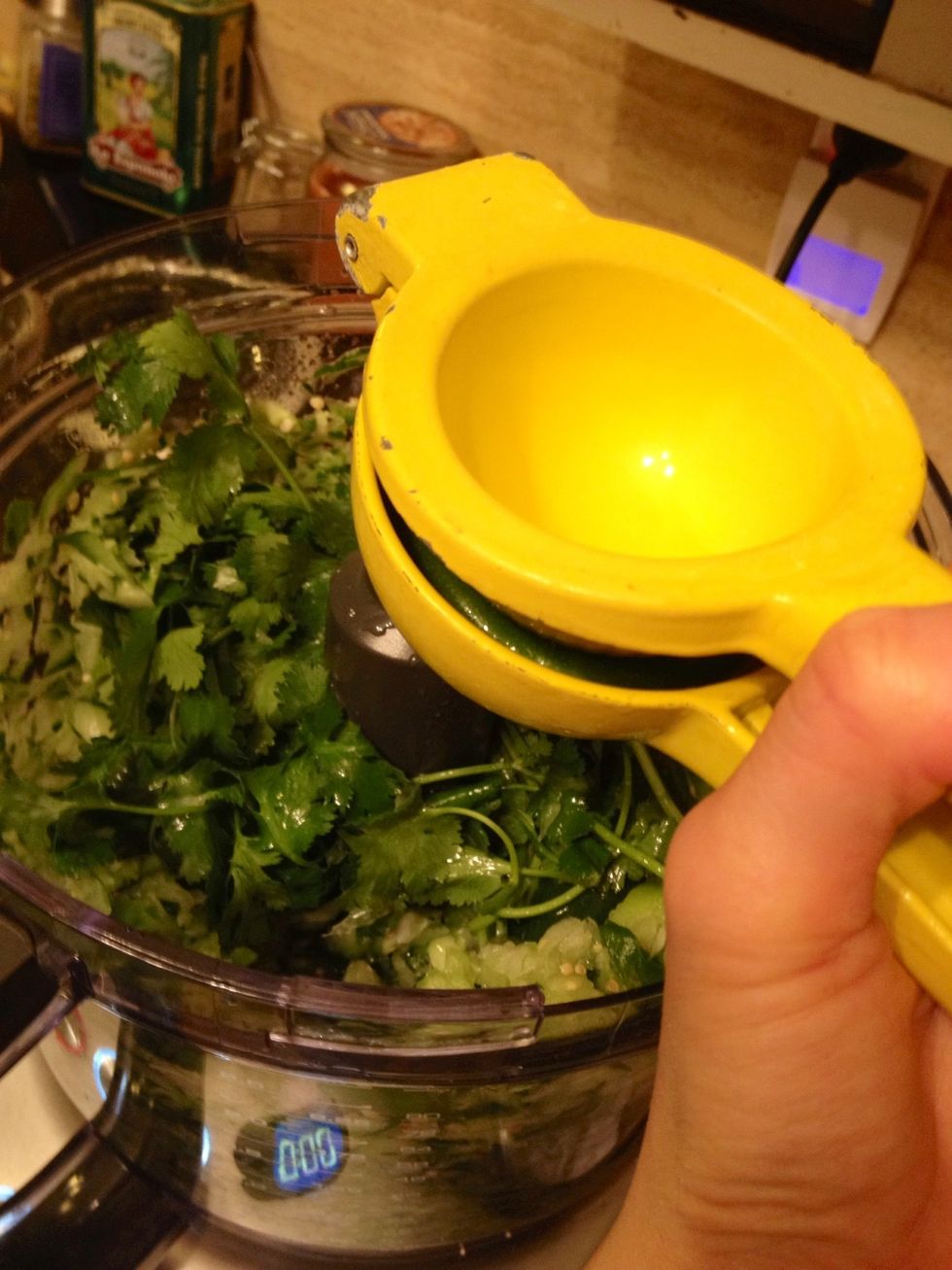 Squeeze in all your lime juice.