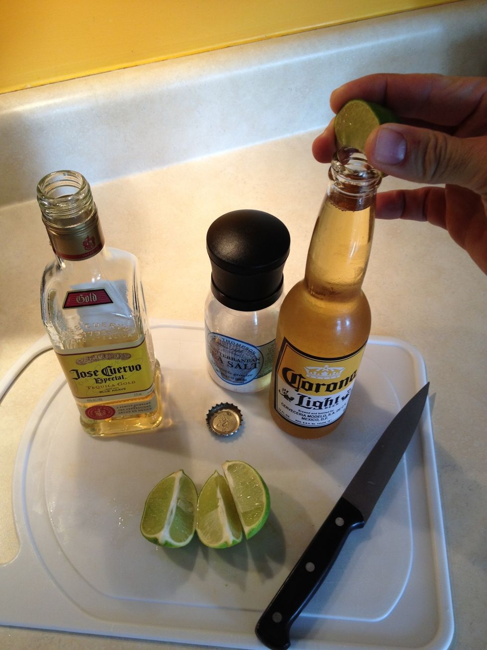 Squeeze in freshly cut lime juice.