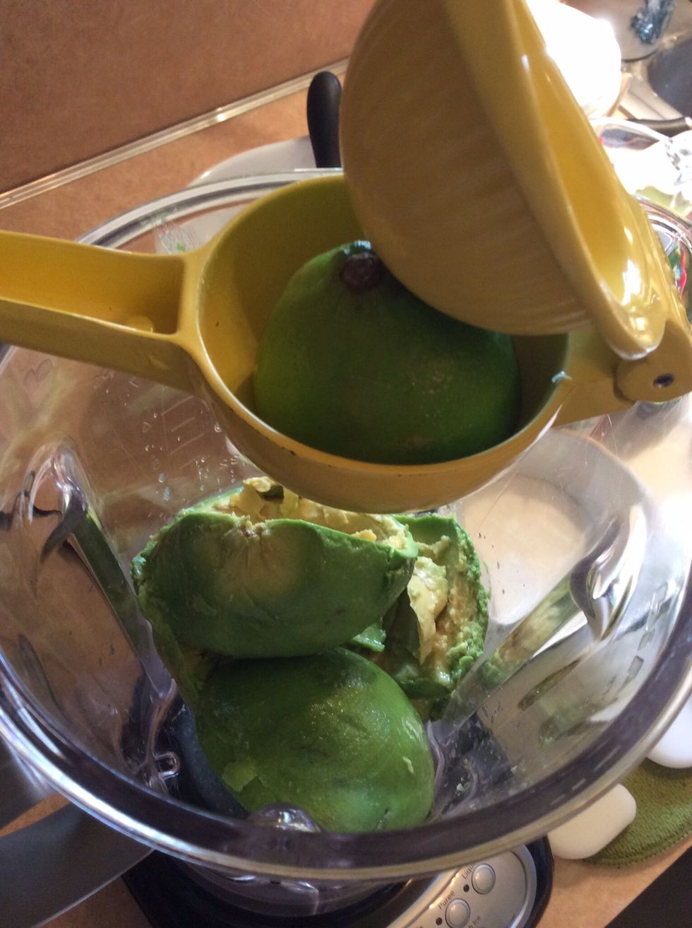 Squeeze in the juice of one lime.