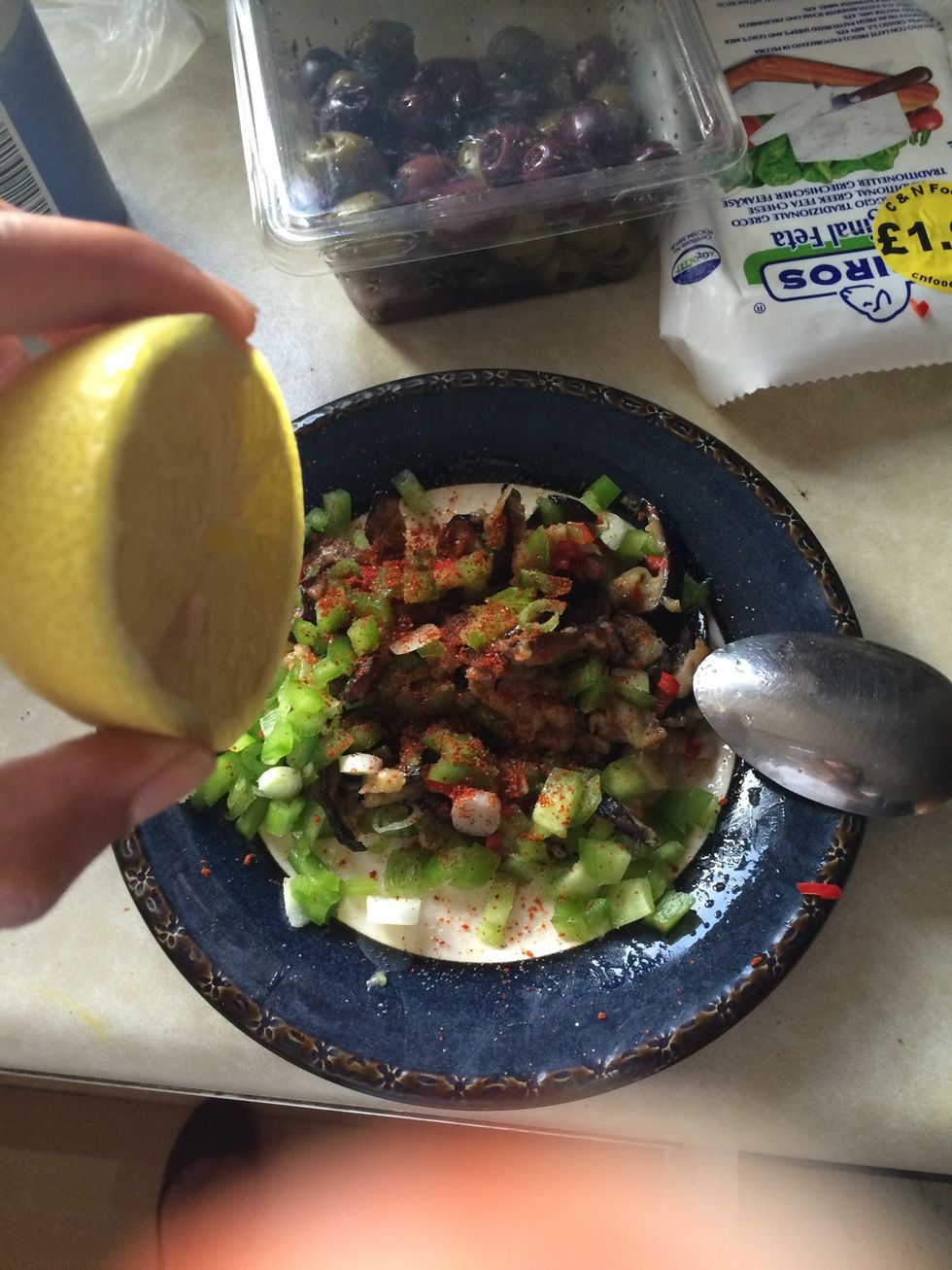 Squeeze lemon to taste