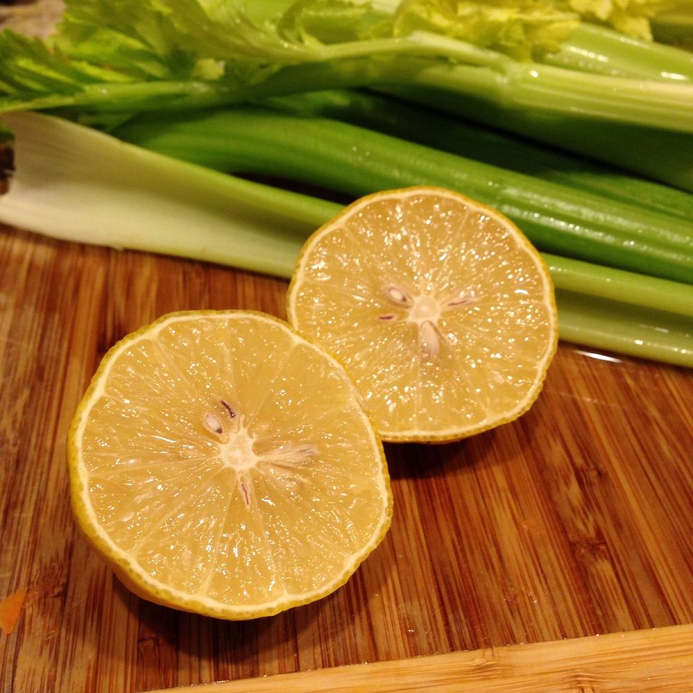 Squeeze one half of a fresh lemon into the chicken salad to brighten up the flavor.