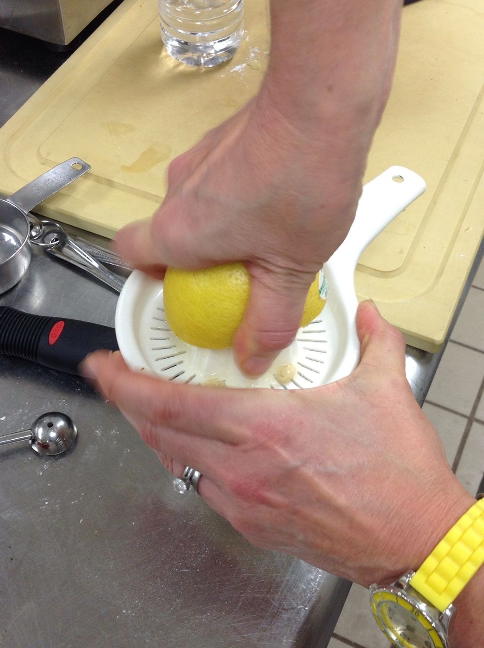 Squeeze out lemon juice.