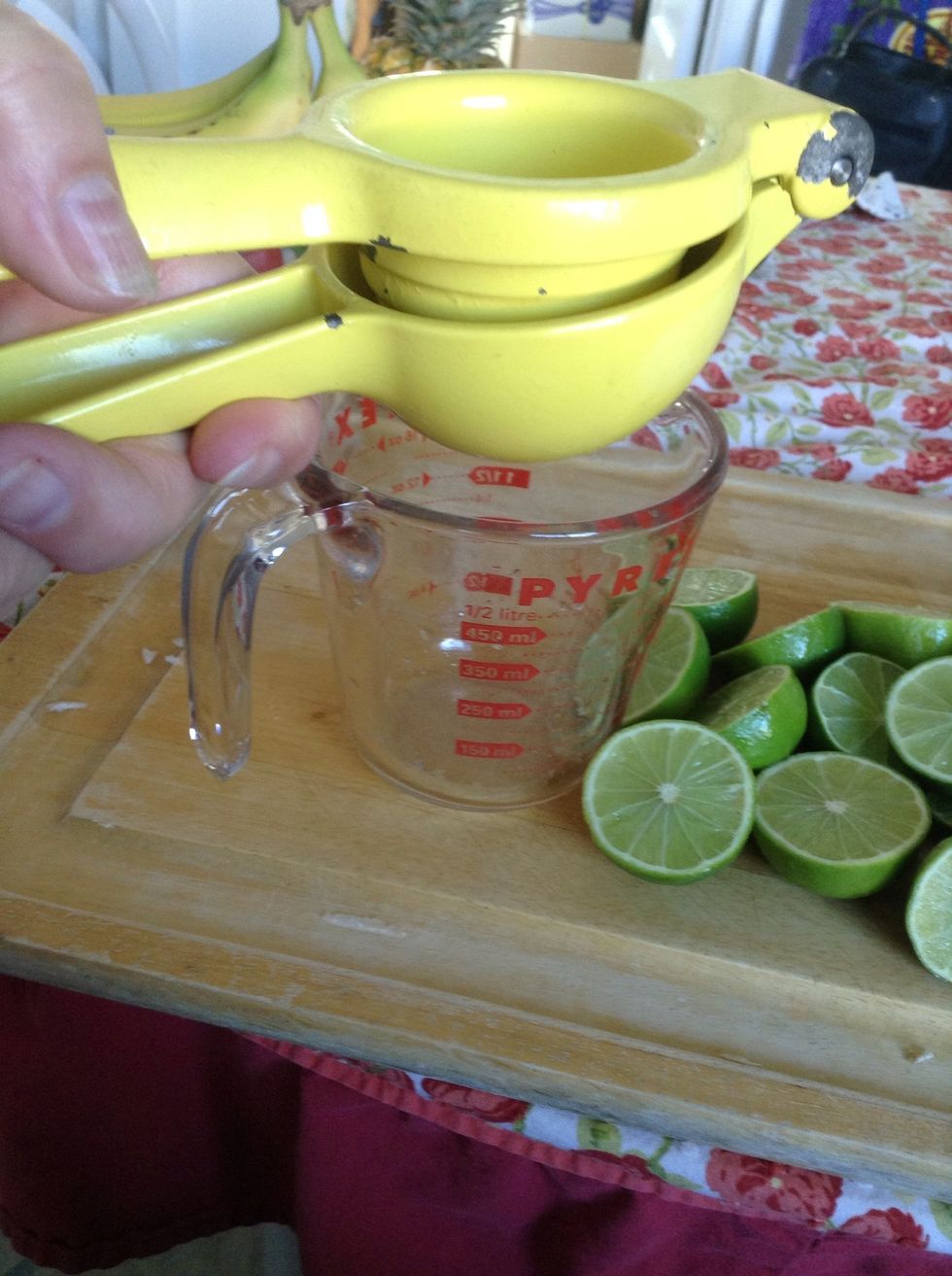 Squeeze out the juice. Squeeze it good!