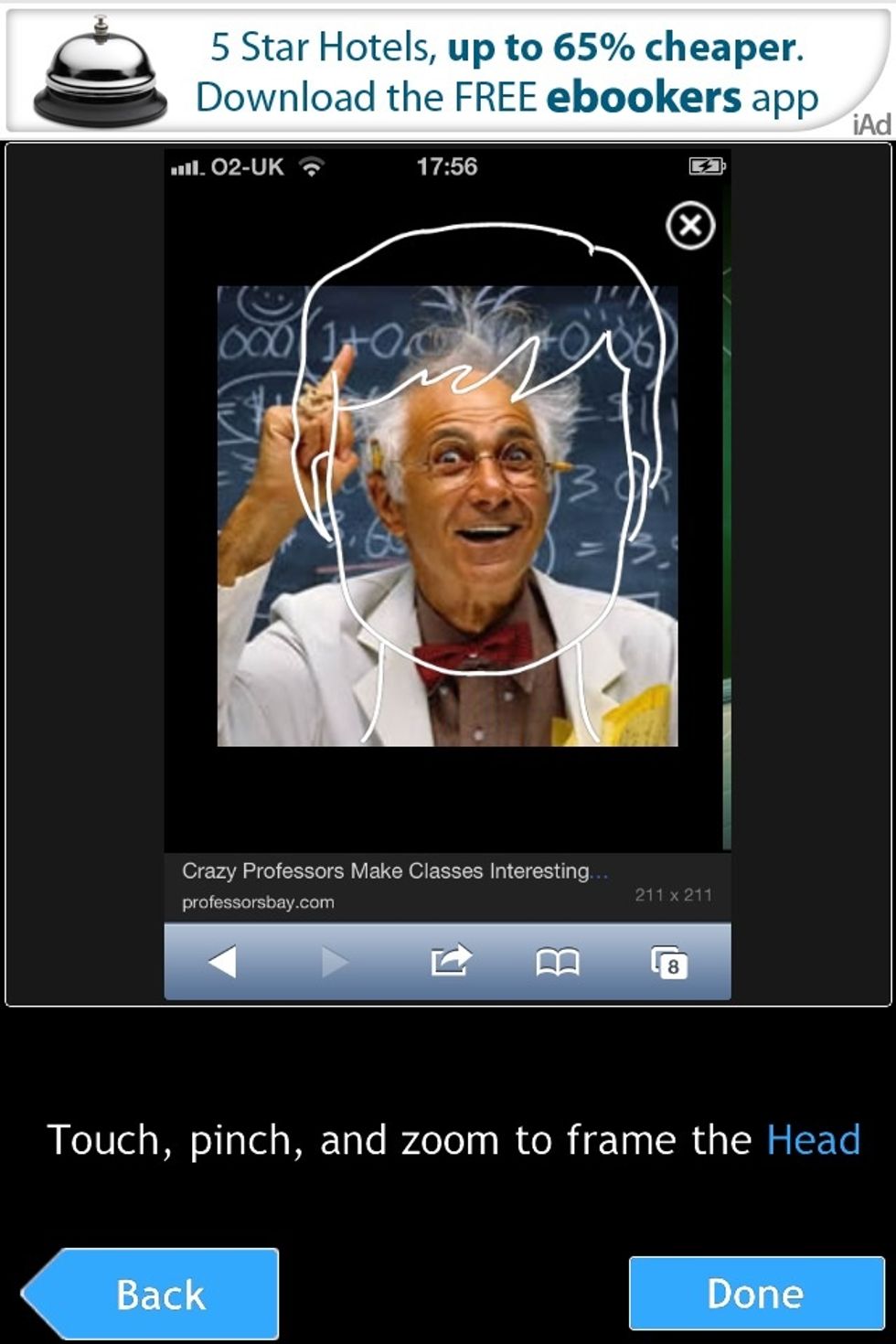 Squeeze the head outline over the head in your picture (or where you want the head...)