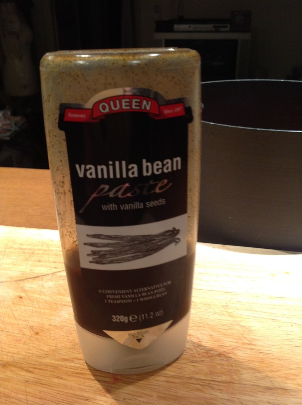 Squirt in a couple of table spoons worth of vanilla paste. Alternatively you can also use a couple of vanilla beans.