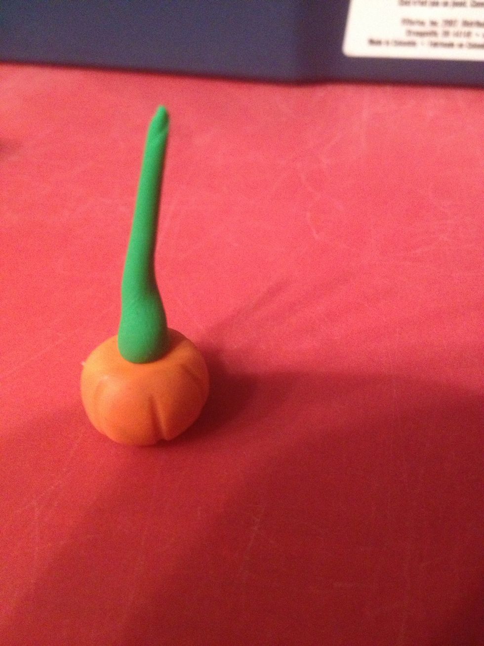 Squish it down on top of the pumpkin