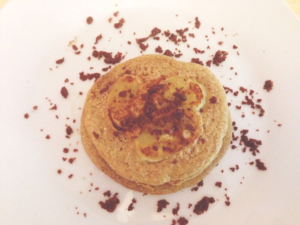 Stack on a plate and serve with cacao butter\ud83d\ude0b