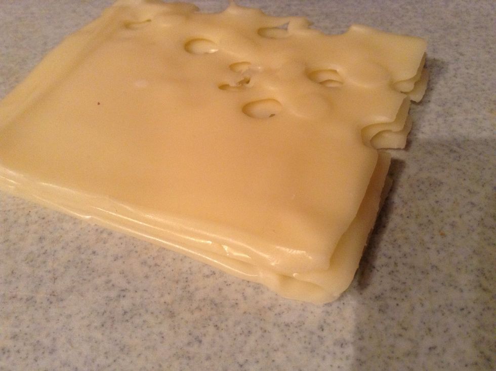 Stack your cheese slices