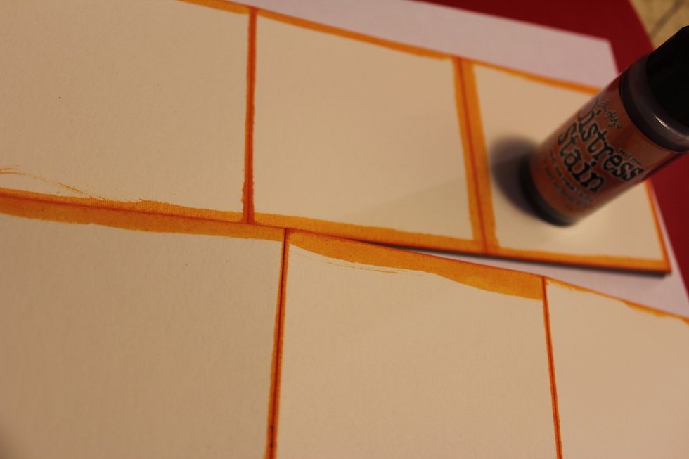 Stain Scoreboard with stain