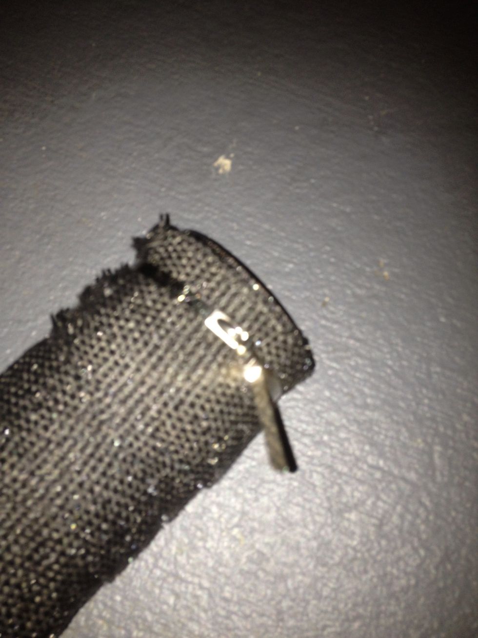 Stainless steel zip ties, use your needle nose to turn the excess like opening a can of corned beef