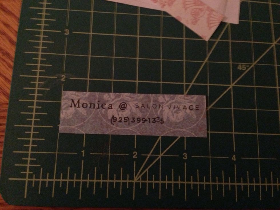 Stamp or print on decorative paper of your choice. The thinner the paper the easier it will be to roll and put inside the pen. Cut to fit clear area of pen. My strips are 3in. by 1in.