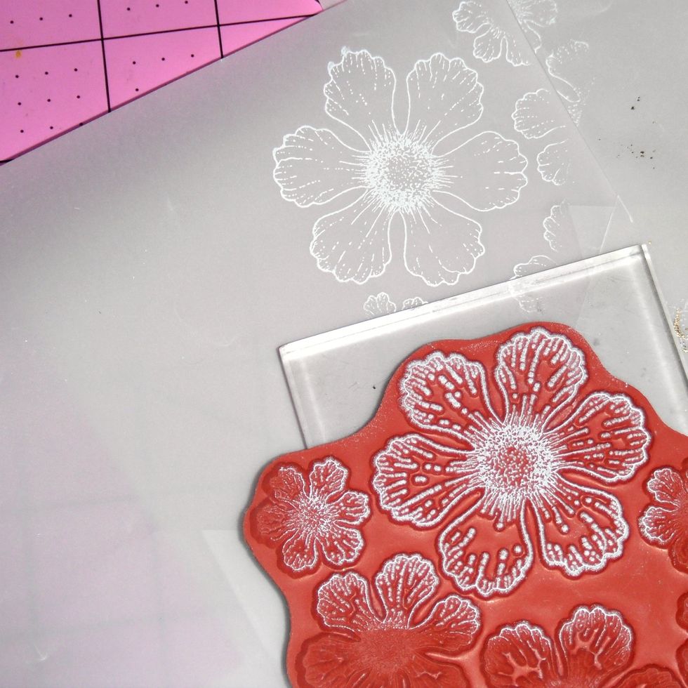 Stamp the image on vellum.