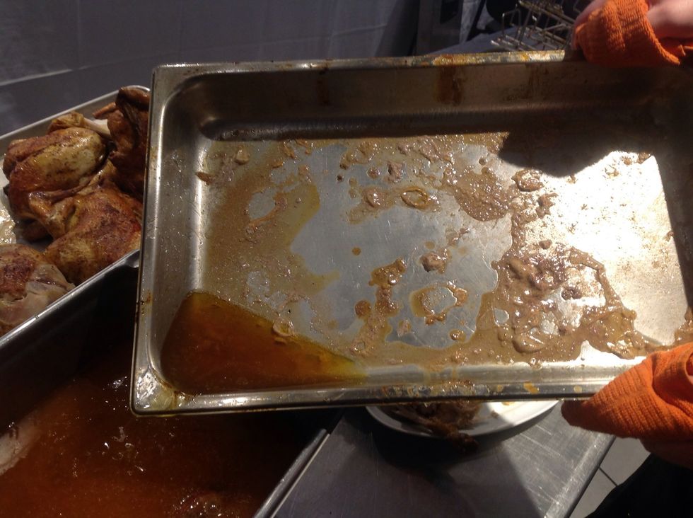 Standard Hotel pan with cooked on fond will add cleaning time