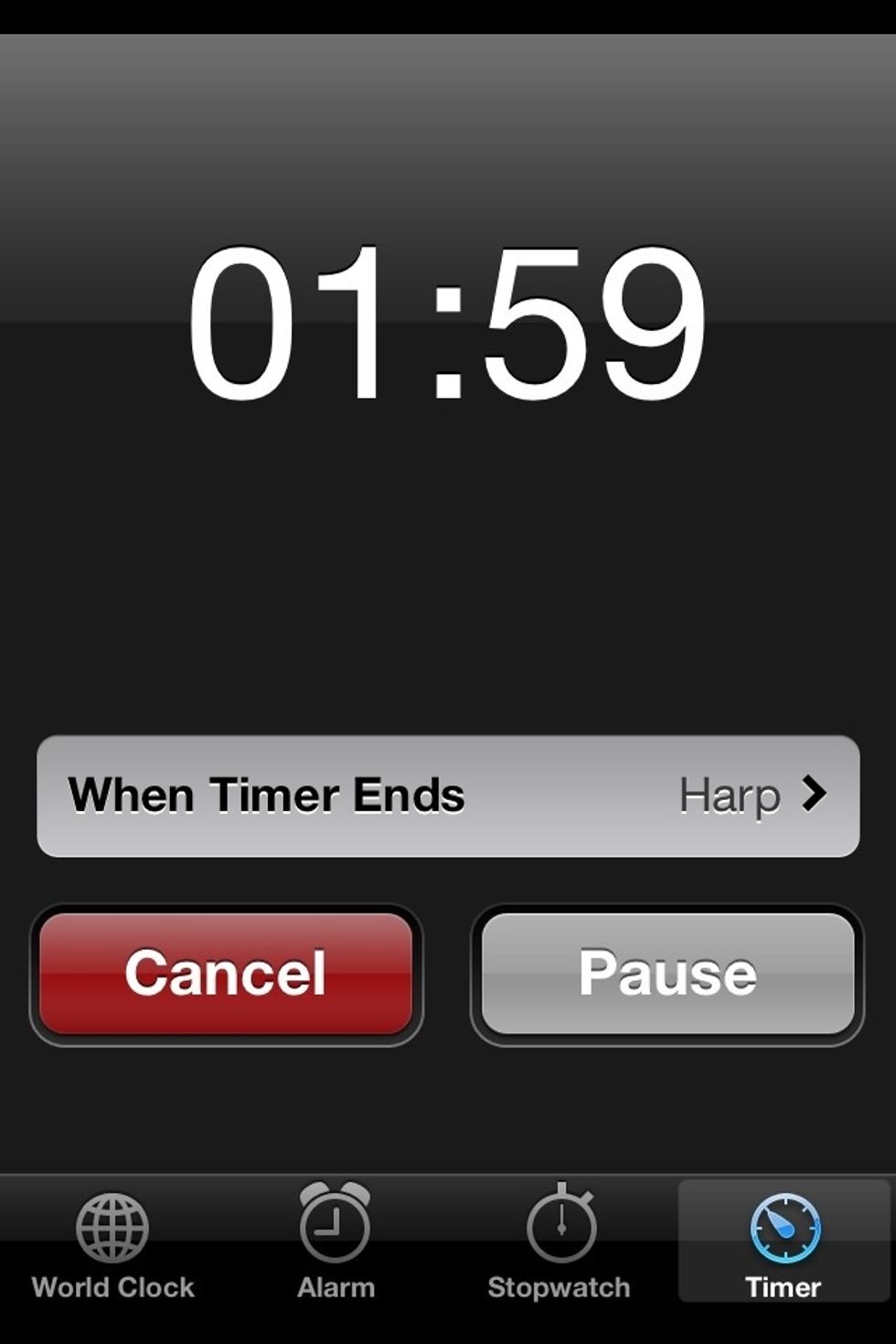 Start a timer. Two or three minutes.