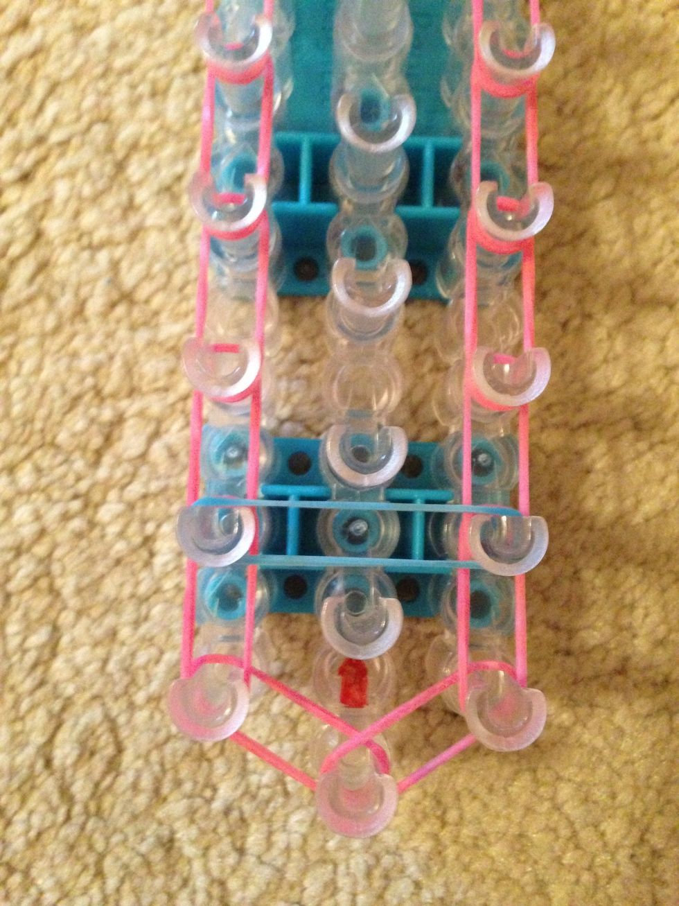 Start adding a different color band all the way across