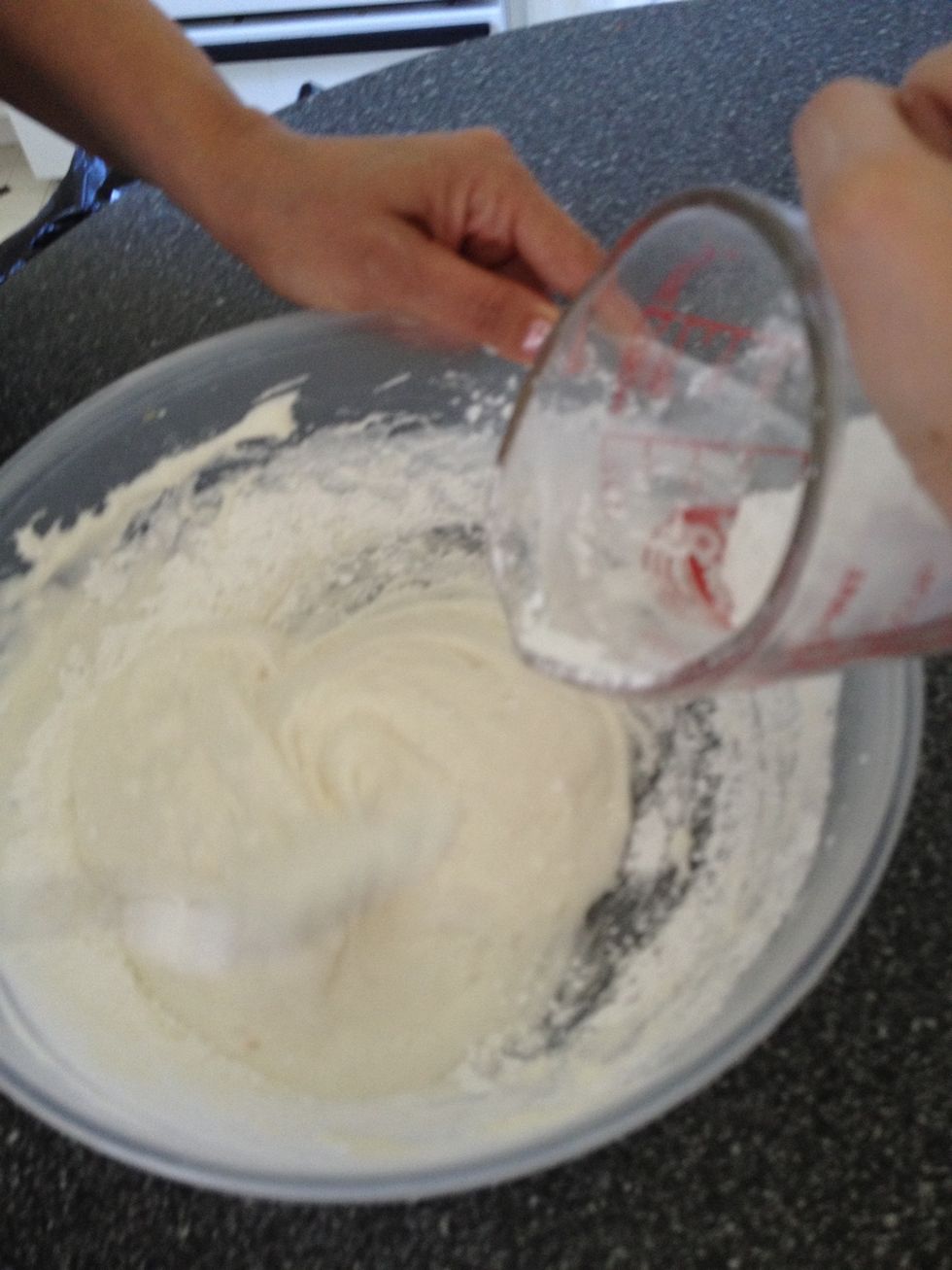 Start adding powders sugar till gets fondant consistency