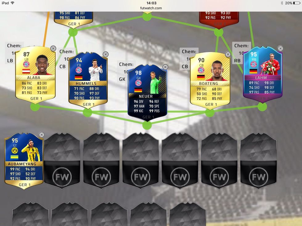 Start adding subs from the same league, just in case you can change players around.