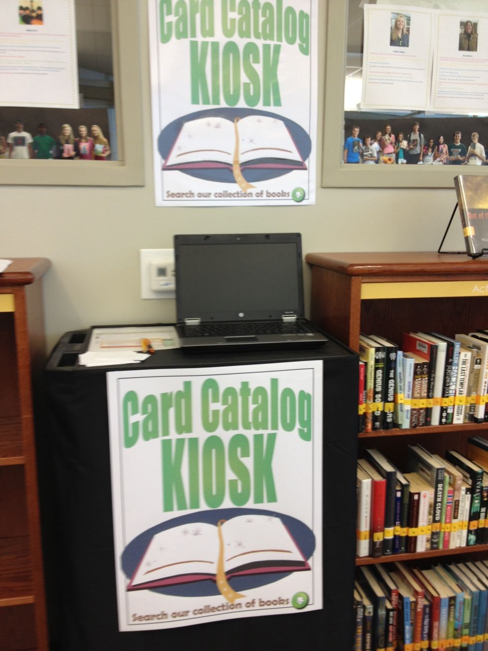 Start at the kiosk.