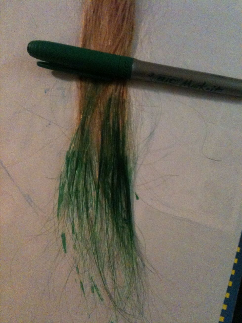 Start at the TIPS of hair with the darkest shade you picked and color DOWNWARD