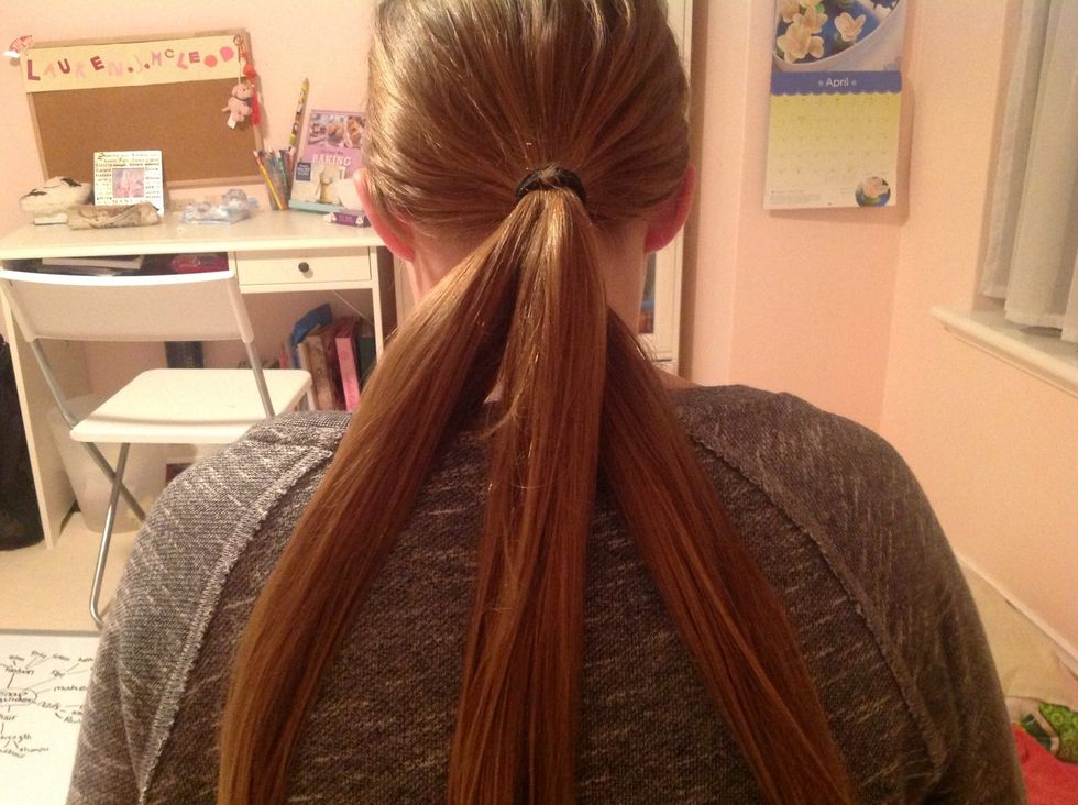 start b raiding by placing the right strip over the middle strip!