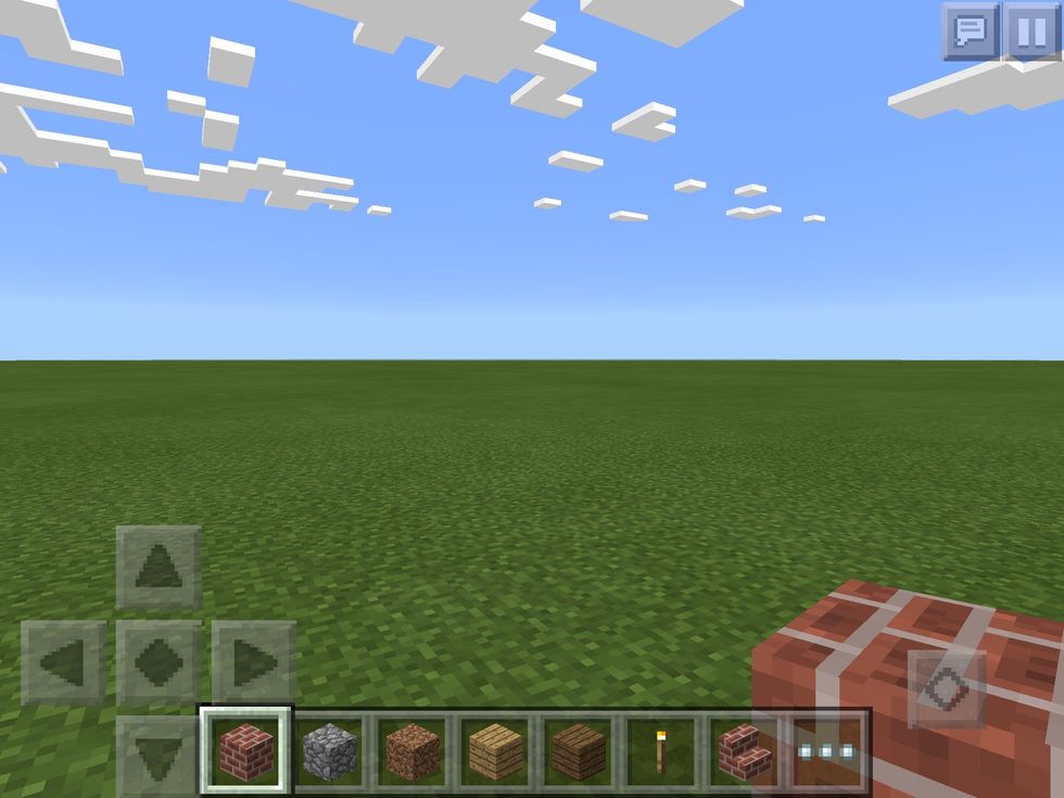 Start by choosing an area. Make sure you are on creative. You can click on advanced when you first make the site and pick flat. I am using minecraft by the way.