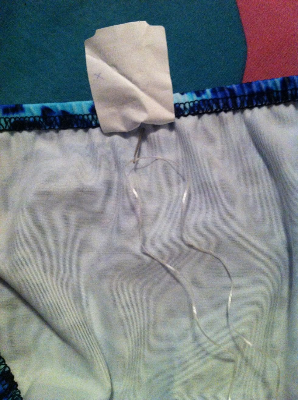 Start by doing one simple hand stitch.