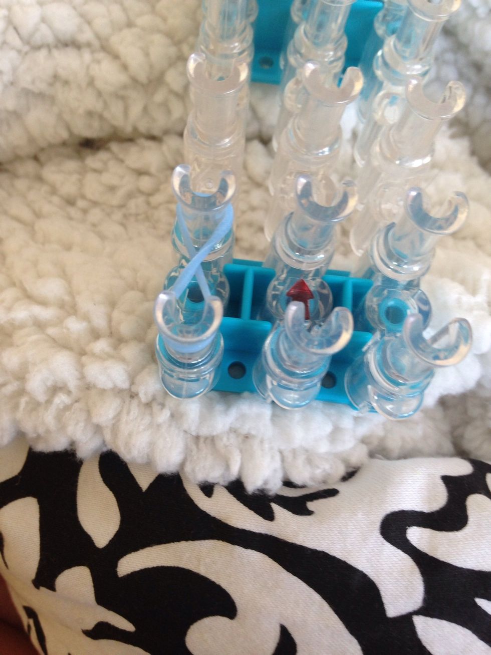 Start by doing this. It doesn't matter which side you put it on.