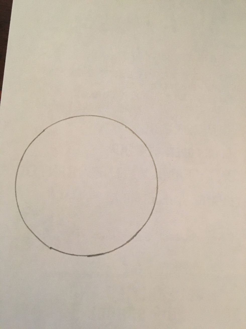 Start by drawing a circle