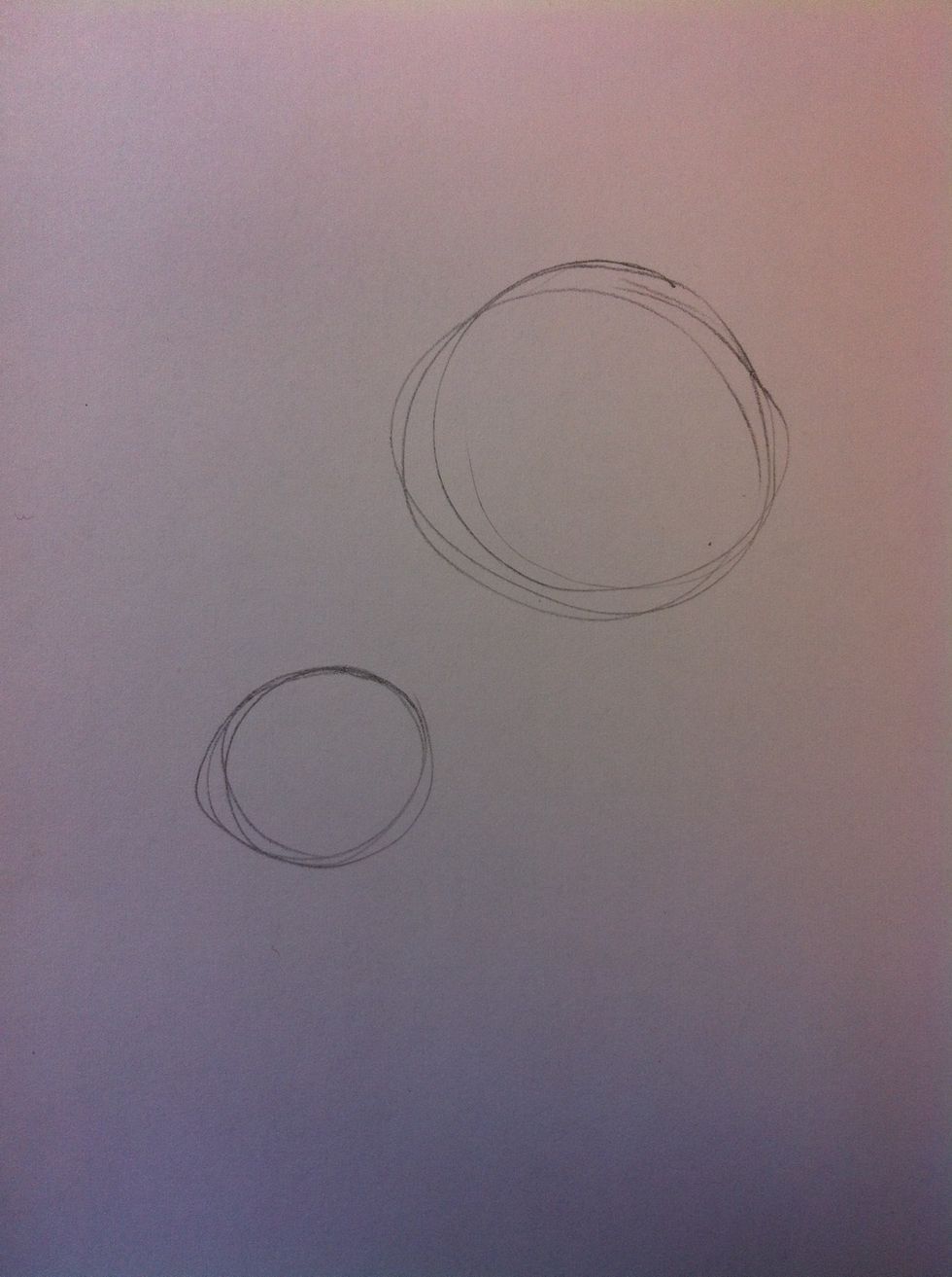 Start by drawing the basic shapes.