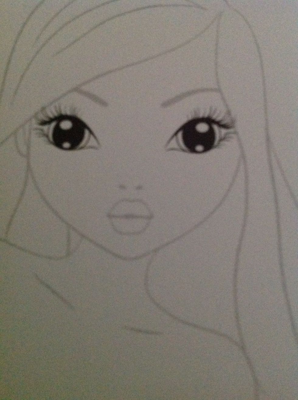 Start by drawing the eyes