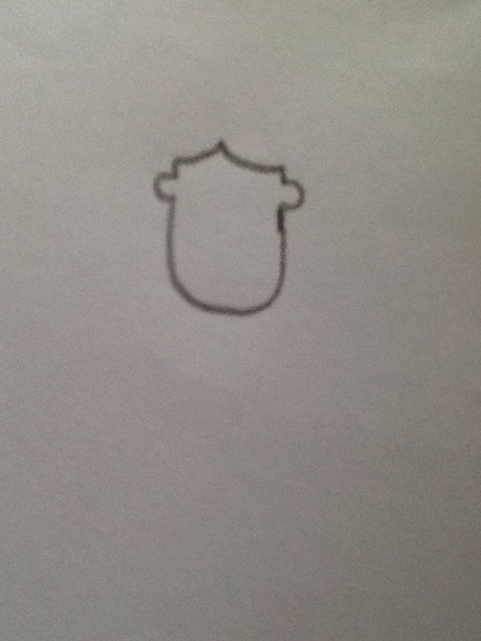 Start by drawing the face