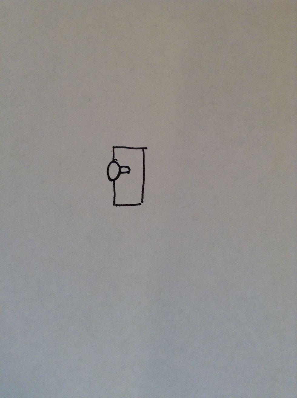 Start by drawing the handle