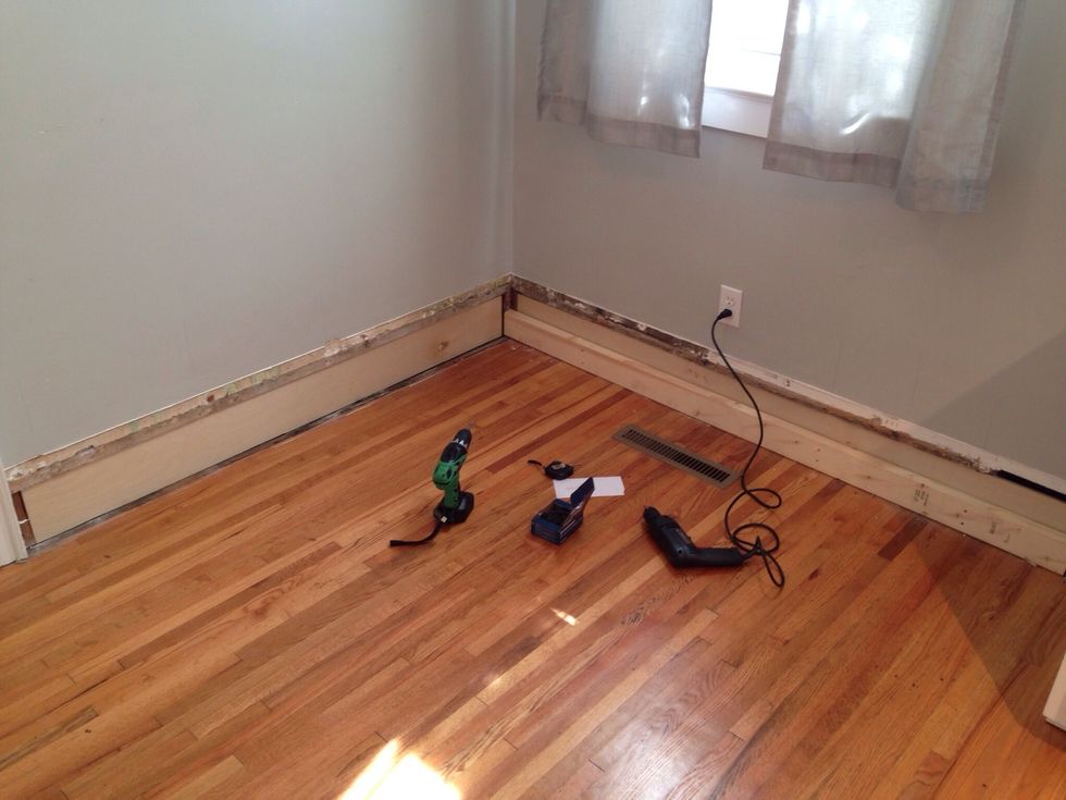 Start by framing out the floor of your seating "box". Typical seating areas are 18" deep by 18" tall. We did 20" deep to account for 2" of cushions on the back.
