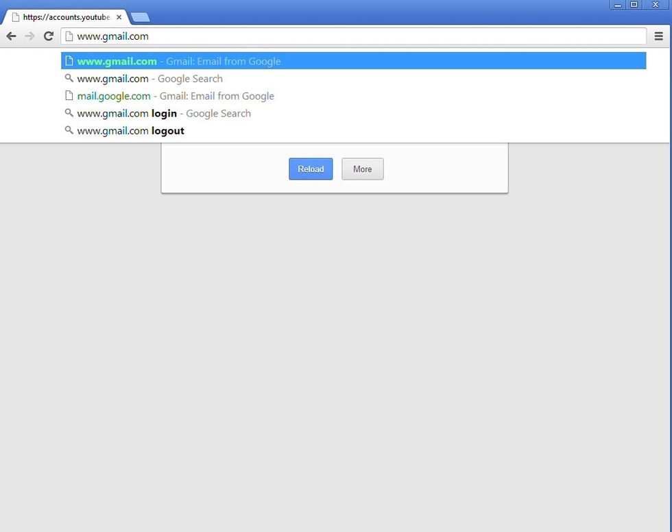 Start by going on the internet and going to www.gmail.com