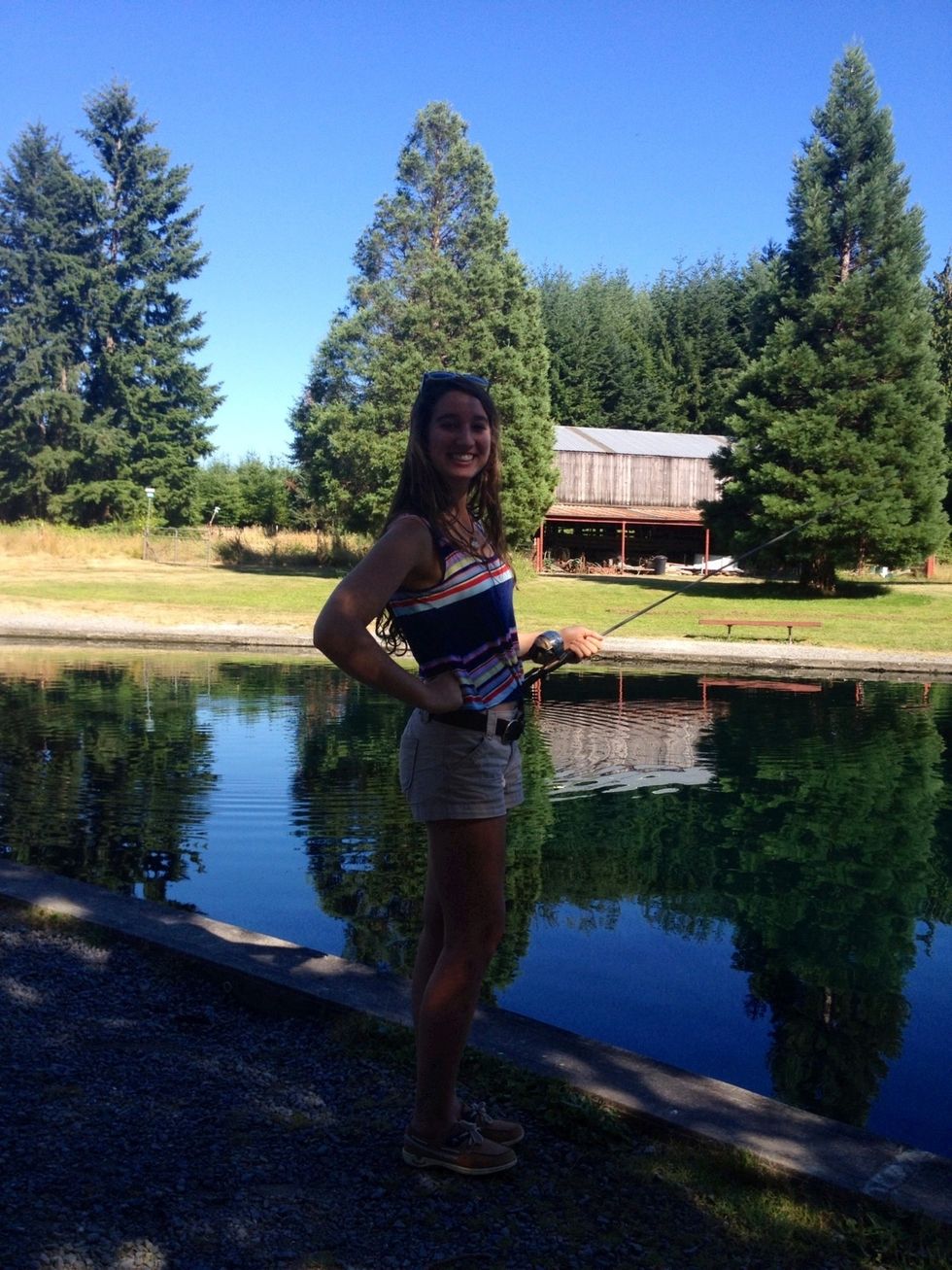 Start by grabbing a fishing pole and getting out there! I went to the local fishing pond pre stalked with fish. My uncle says "It's like huntin' in a cattle ranch" I laugh.