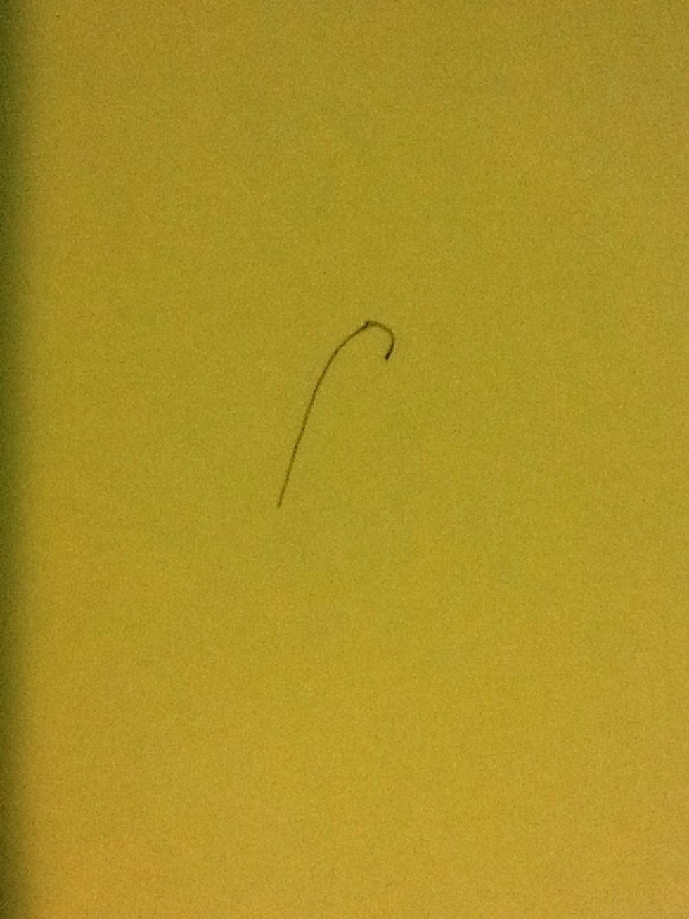 Start by making a hook for his head.