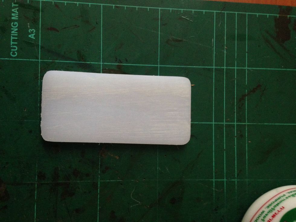 Start by making iPhone 5 plastc dummy, i made mine from a plastic cutting board, make sure you cut it exactly same with the iphone 5 dimension and smooth the edges with sanding paper