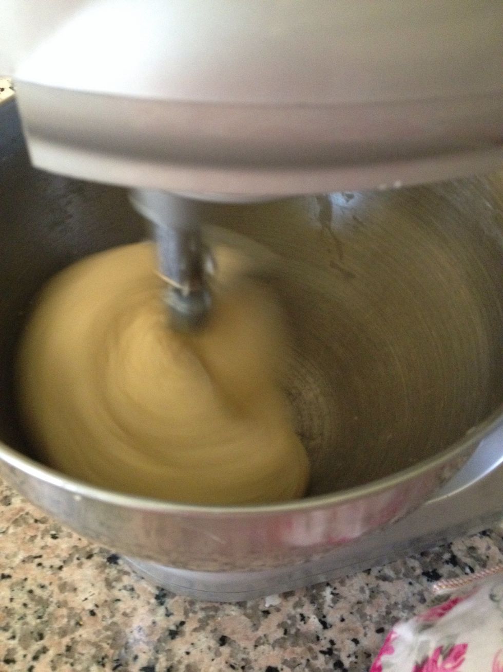 Start by mixing all the dough ingredients together