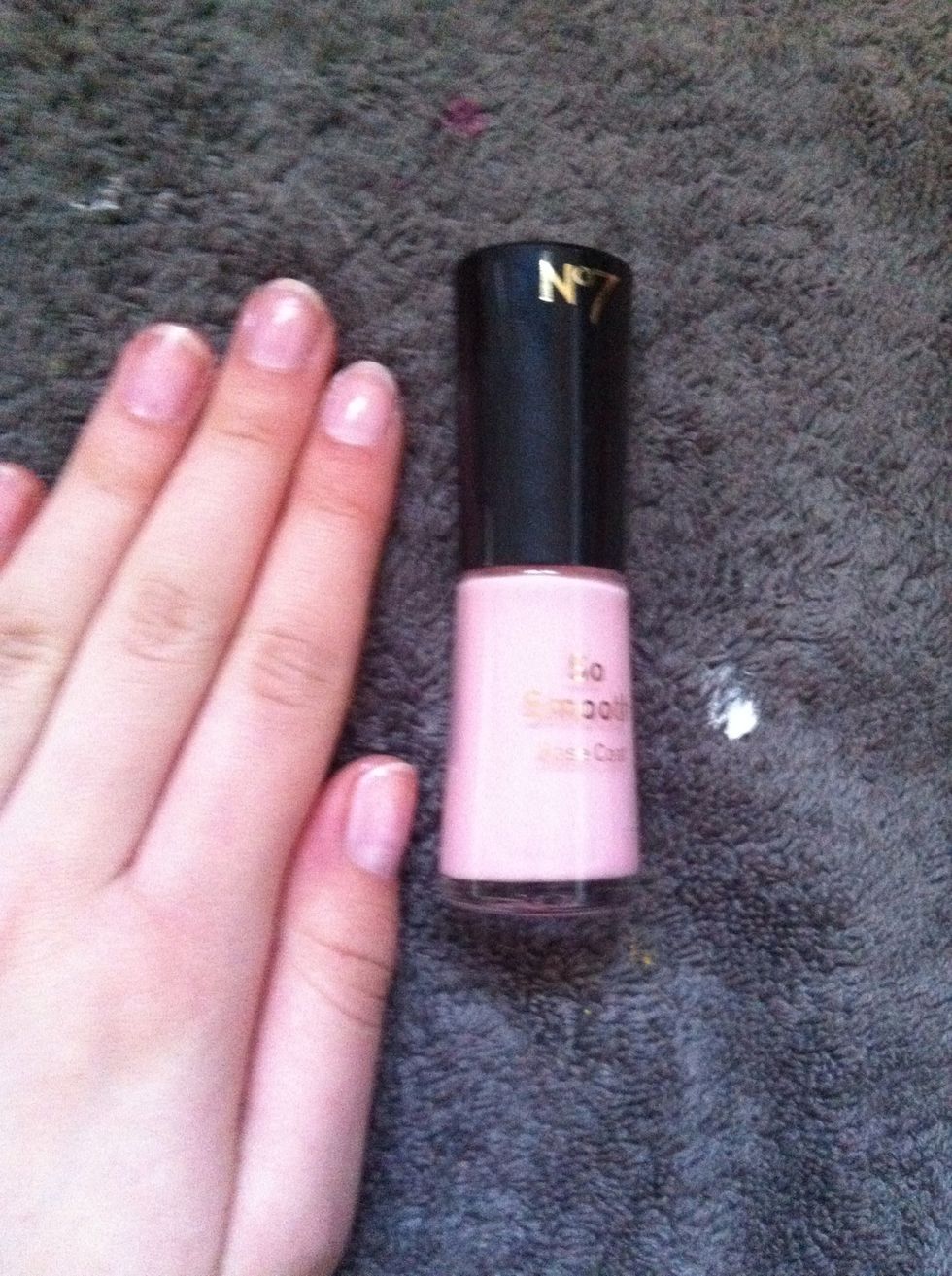 Start by painting on your base coat