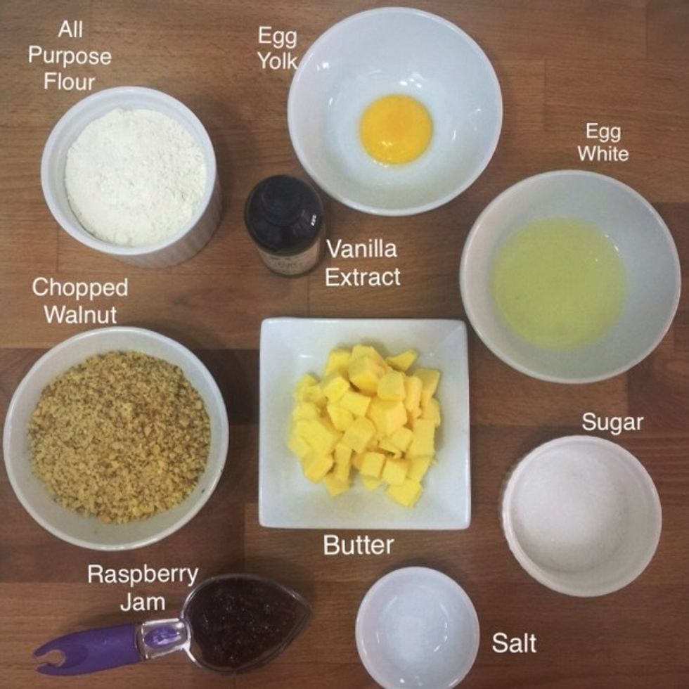 Start by preparing and weighing all the ingredients needed.